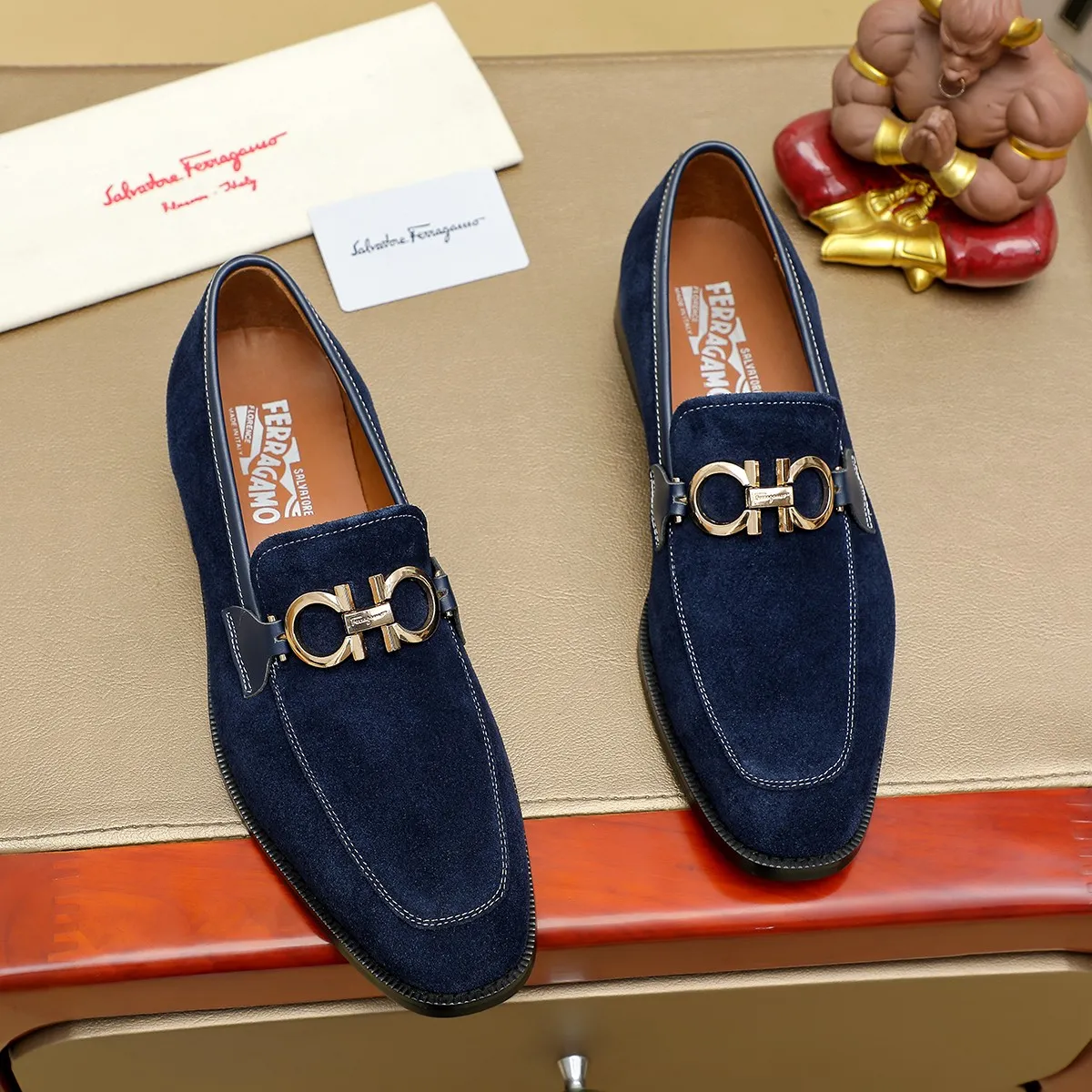 Men's shoes💰420🔥Ferragamo new men's formal shoes🇨🇳Official website original 1:1 mold opening, original quality💯Fine workmanship, high-end luxury shoes☘ The surface is made of imported Italian first-layer cowhide🌴🐑Leather lining🍓Rubber wear-resistant and non-slip outsole, breathable and comfortable to wear🍍The first choice for high-grade men, size 39-45 (38.46. Can be customized)
